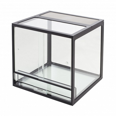 AquaPlus PROFI 90 (45х45х45 см) Террариум профильный стекло: стенки 5 мм, дно 8 мм, черный